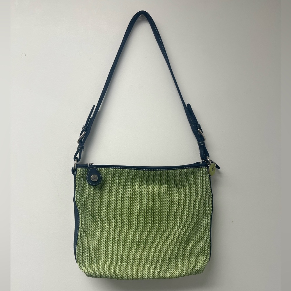 The Sak Green Crochet/Knit purse
